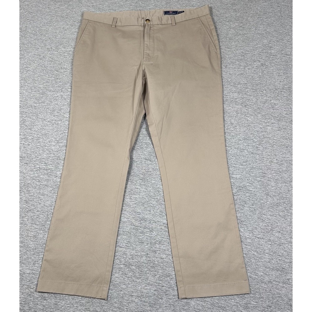 Vineyard Vines Pants Mens Size 40x32 Beige Breaker Chino Stretch City Preppy
